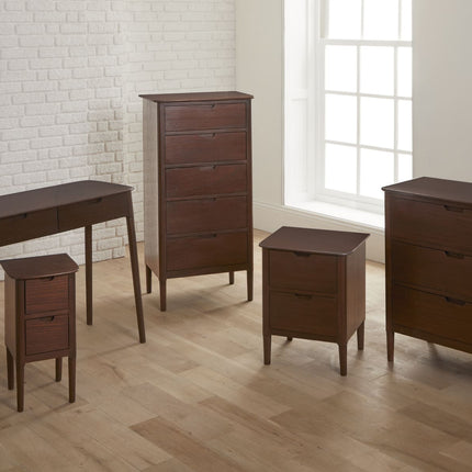 Norway Walnut Wooden Bedside Table