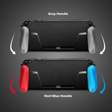 TPU Shell Handle Grip with Game Card Slot Anti-Shock Cover Silicone Case for Nintendo Switch, with Logo, TPU Shell  with Logo