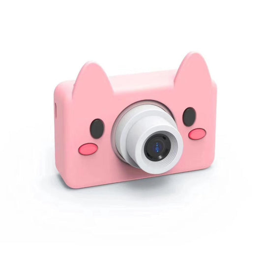 D9 8.0 Mega Pixel Lens Fashion Thin and Light Mini Digital Sport Camera with 2.0 inch Screen & Bear Shape Protective Case & 32G Memory for Children, Pig, Frog, Elk, Giraffe, Sheep, Rabbit, Bear