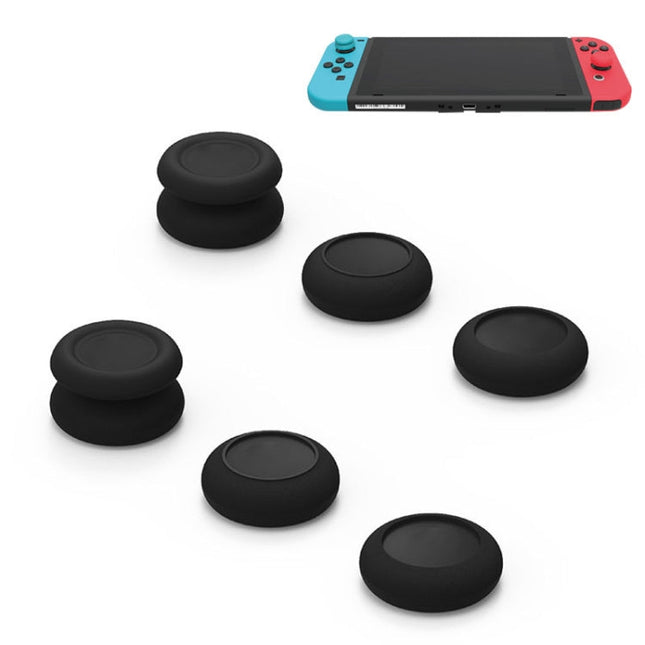 Left + Right Gamepad Rocker Cap Button Cover for Switch, For Switch(Black), For Switch(Blue + Magenta), For Switch(Green+Red), For Switch(Red)