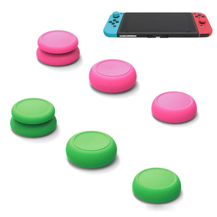 Left + Right Gamepad Rocker Cap Button Cover for Switch, For Switch(Black), For Switch(Blue + Magenta), For Switch(Green+Red), For Switch(Red)