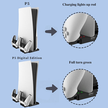 iplay HBP-269 For PS5 De / UHD Charging Stand Vertical Base Holder With Handle Charger, iPega HBP-269