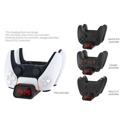 DOBE TYX-0613 Dual Controller Charging Dock For PS5 / Xbox Series X, TYX-0613