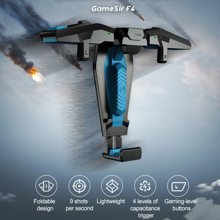 GameSir F4 Foldable Eagle Wing Shaped Physical Direct Connect Capacitor Gamepad Compatible with IOS & Android System Devices, F4