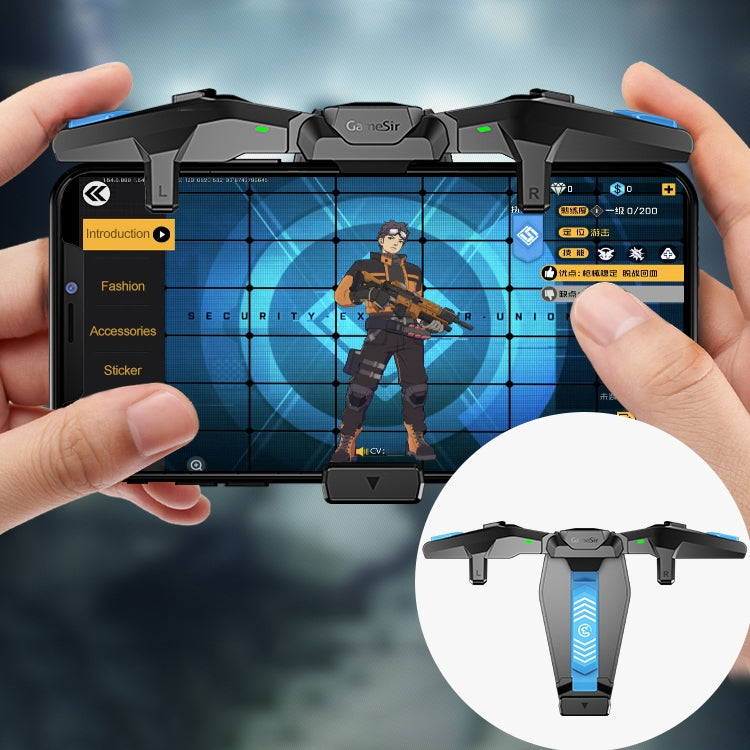 GameSir F4 Foldable Eagle Wing Shaped Physical Direct Connect Capacitor Gamepad Compatible with IOS & Android System Devices, F4