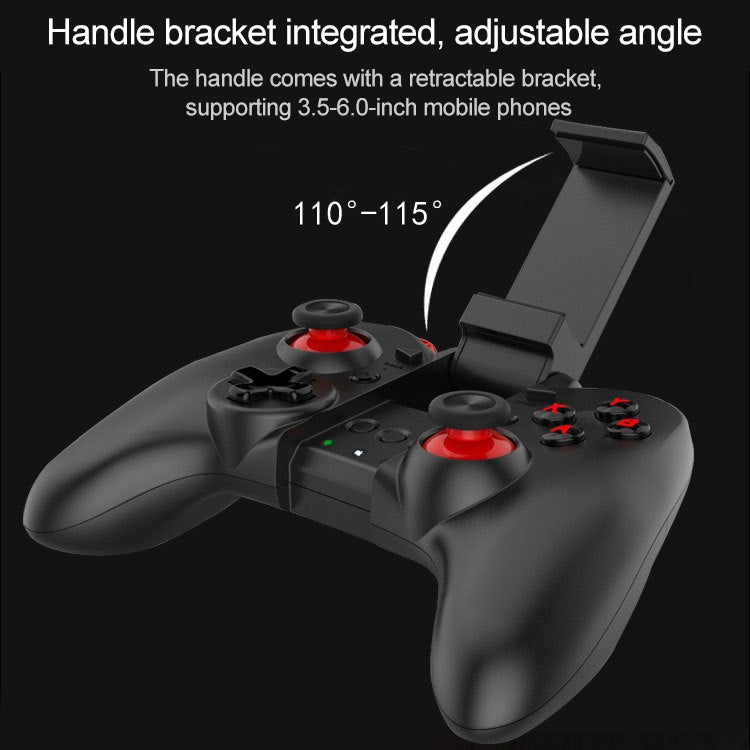 MB-838(X5Plus) Bluetooth 4.0 + 2.4G Wireless Dual-mode Gamepad with Retractable Bracket, Support Android / IOS Direct Connection and Direct Play