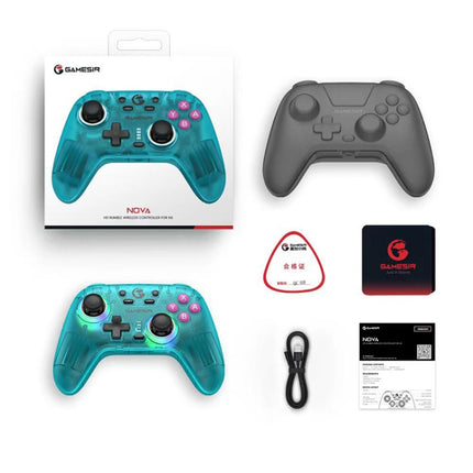 GameSir Nova NS T4N Wireless Gamepad Game Controller for Nintendo Switch, NS T4N Green, NS T4N White
