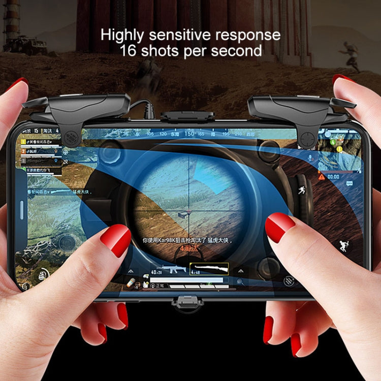 Non-slip Alloy Separable Button Mobile Phone Game Shooting Gamepad, Support Burst Mode, Suitable for 4.7-6.5 inch Mobile Phones