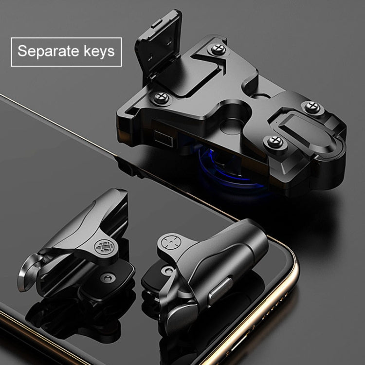 Non-slip Alloy Separable Button Mobile Phone Game Shooting Gamepad, Support Burst Mode, Suitable for 4.7-6.5 inch Mobile Phones