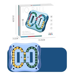 4 PCS  Rotating Magic Beans Decompression Educational Toys Children Fingertip Magic Cube Toys, (Cyan), (Red), (Blue)