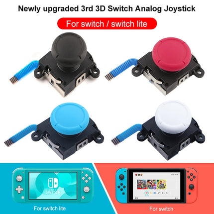 Game Console 3D Left Right Interoperability Rocker Remote Sensing Joystick for Nintendo Switch / Switch Lite, Joystick(White)