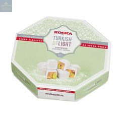 No sugar added pistachio Turkish Delight in hexagon box