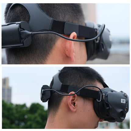 Suitable for Dajiang DJI FPV power supply line flying glasses V2 battery power cord headband back hanging battery box cushion