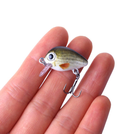 HENGJIA 5 PCS 2.7cm/1.5g Luya Rock Fishing Lures Bait Bionic Kit with Plastic Box