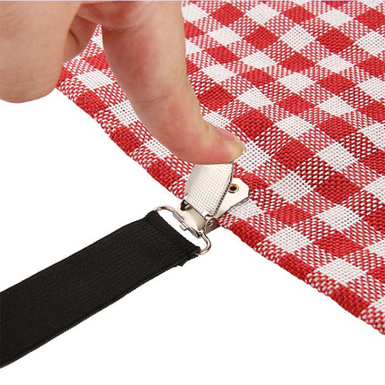 4 PCS  Adjustable Bedspread Tablecloth Curtain Sofa Cover Holder Tent Metal Fixed Clips