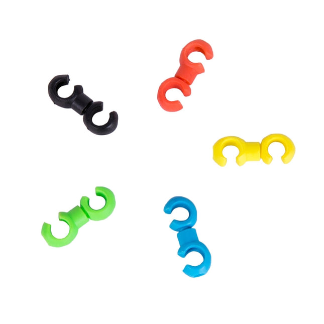 20 PCS ZTTO Bicycle MTB Brake Cable S Style Clips, Random Color Delivery, ZTTO S Bicycle Style Clips