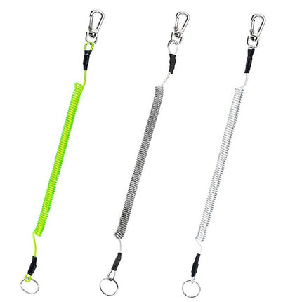Outdoor Multi-functional Anti-lost Keychain TPU Spring Lanyard, Length: 32cm