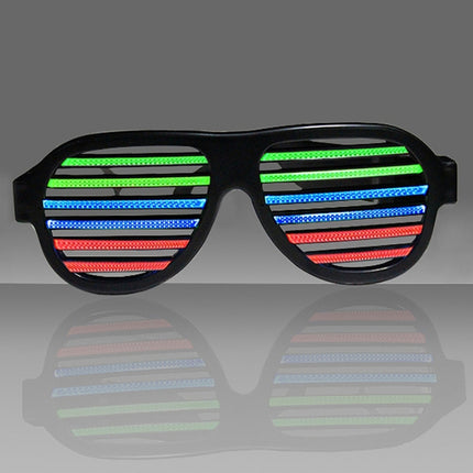 LED-CM03 LED Musical Shades Sound & Music Active LED Party Glasses with USB Charger, LED Party Glasses