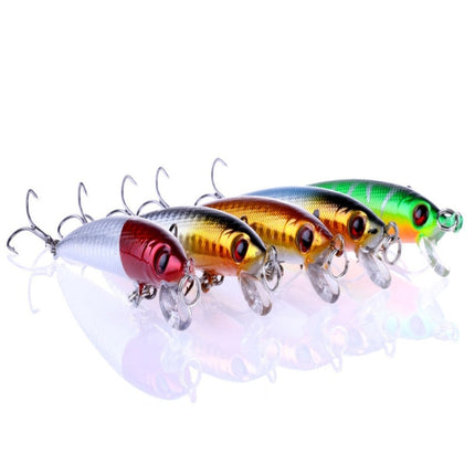 HENGJIA 5 PCS 8.5cm Minnow Plastic Hard Baits Fishing Lures Set Fishing Tackle Baits