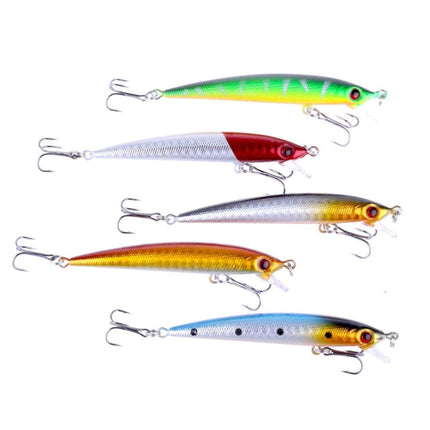 HENGJIA 5 PCS 8.5cm Minnow Plastic Hard Baits Fishing Lures Set Fishing Tackle Baits