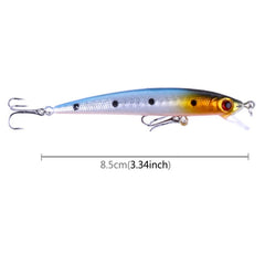 HENGJIA 5 PCS 8.5cm Minnow Plastic Hard Baits Fishing Lures Set Fishing Tackle Baits, 5 PCS 8.5cm