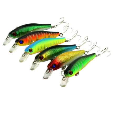 HENGJIA 6 PCS 8.5cm 8.9g Minnow Plastic Hard Baits Fishing Lures Set Fishing Tackle Baits