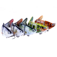 HENGJIA JM020 11cm 18g Multi-section Plastic Hard Baits Fishing Lures Set Fishing Tackle Baits, 1#, 2#, 3#, 4#, 5#