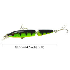 HENGJIA 5 PCS 10.5cm 9.6g 2-section Plastic Hard Baits Fishing Lures Set Tackle Baits, 10.5cm 9.6g