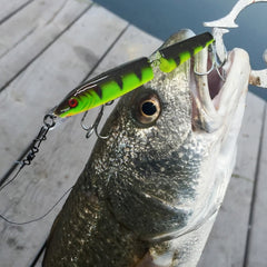 HENGJIA 5 PCS 10.5cm 9.6g 2-section Plastic Hard Baits Fishing Lures Set Tackle Baits, 10.5cm 9.6g
