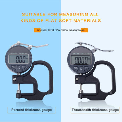 0-25mm Range Digital Display Percentage Thickness Gauge