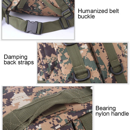INDEPMAN DL-B001 Fashion Camouflage Style Men Oxford Cloth Backpack Shoulders Bag 40L Outdoors Hiking Camping Travelling Bag 3D Package with Expanded MOLLE & Magic Sticker & Adjustable Shoulder Strap, Size: 51 x 42 x 22 cm