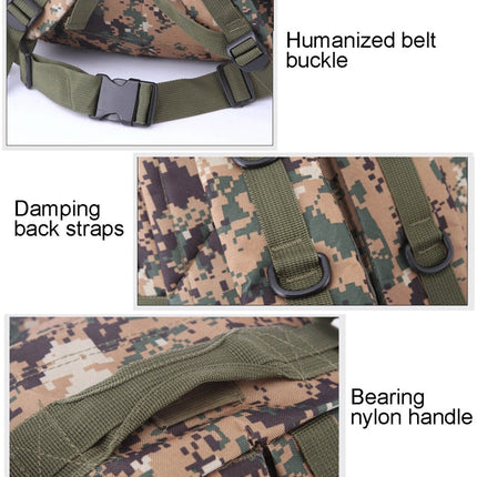 INDEPMAN DL-B001 Fashion Camouflage Style Men Oxford Cloth Backpack Shoulders Bag 40L Outdoors Hiking Camping Travelling Bag 3D Package with Expanded MOLLE & Magic Sticker & Adjustable Shoulder Strap, Size: 51 x 42 x 22 cm