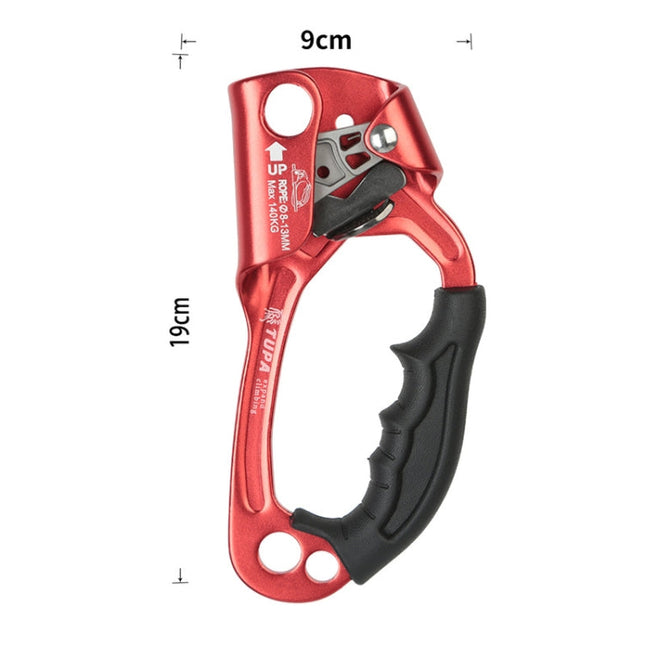 XINDA TP-8606 Outdoor Rock Climbing Aerial Work Anti-fall Handheld Rope Gripper for 8-12mm Diameter Rope Right, Right