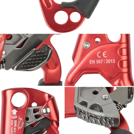 XINDA TP-8606 Outdoor Rock Climbing Aerial Work Anti-fall Handheld Rope Gripper for 8-12mm Diameter Rope Right, Right