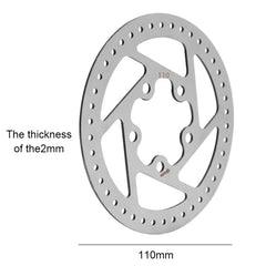 110mm Electric Scooter Brake Disc Rotor Pad Replacement Parts for Xiaomi Mijia M365, Brake Disc Rotor Pad