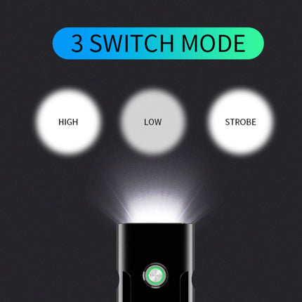 BX2 USB Charging Bicycle Light Front Handlebar Led Light (3 Hours, T6+Gem Lamp), 3 Hours, T6+Gem Lamp