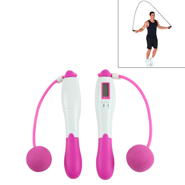 Digital Professional Counting Jump Rope Sports Ball Counter Skipping Rope, Jump Rope with Ball (Yellow), Jump Rope with Ball (Magenta), Jump Rope with Ball (Pink), Jump Rope with Ball (Blue), Jump Rope with Ball (Green)