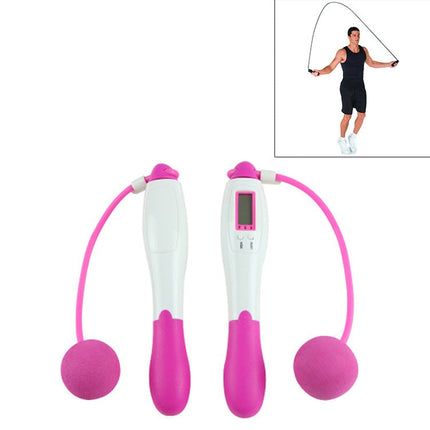 Digital Professional Counting Jump Rope Sports Ball Counter Skipping Rope, Jump Rope with Ball (Pink), Jump Rope with Ball (Blue), Jump Rope with Ball (Green)