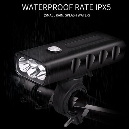 BX3 USB Charging Bicycle Light Front Handlebar Led Light (10 Hours, T6+A02 Lamp), 10 Hours, T6+A02 Lamp