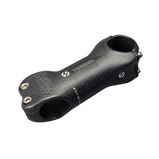 TOSEEK All Carbon Fiber 3KUD Texture Road Mountain Bike Ultra-light Handlebar Stem Riser Faucet, Size: 17 Degree, 130mm (Matte), 17 Degree, 130mm