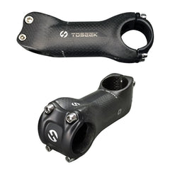 TOSEEK All Carbon Fiber 3KUD Texture Road Mountain Bike Ultra-light Handlebar Stem Riser Faucet, Size: 17 Degree, 130mm (Matte), 17 Degree, 130mm