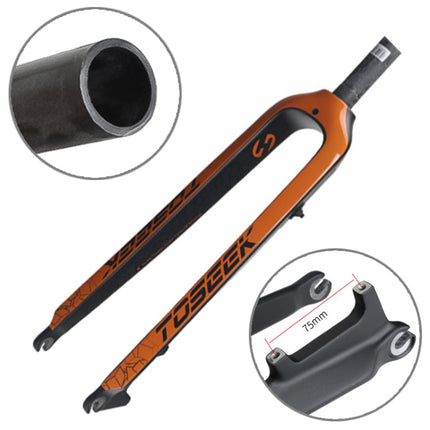 TOSEEK Ultra Light 27.5 Inch 405mm Mountain Bike Full Carbon Front Fork Straight Head Tube Disc Brake, 27.5 Inch 405mm