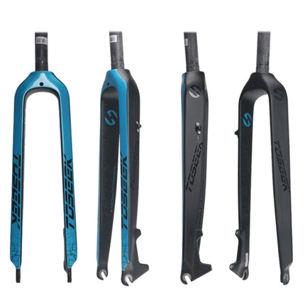 TOSEEK Ultra Light 29 Inch 435mm Mountain Bike Full Carbon Front Fork Straight Head Tube Disc Brake, 29 Inch 435mm