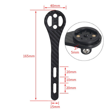 TOSEEK Full Carbon Fiber Road Bicycle Code Table Holder For Garmin Series(Gloss), For Garmin Series(Gloss)