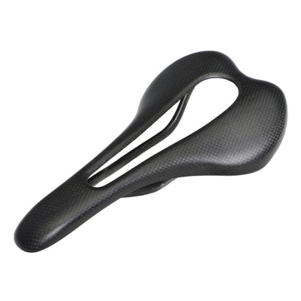 TOSEEK Road Bike Carbon Fiber Seat Bicycle Hollow Seat Saddle, 3K Texture + Extinction