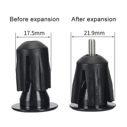 TOSEEK 1 Pair Mountain Bike Handlebar Grips Caps End Plug Aluminum Alloy Bicycle  Bar Ends Plug, 17.6-21.8mm Purple, 17.6-21.8mm Red, 17.6-21.8mm Black, 17.6-21.8mm Green, 17.6-21.8mm Grey, 17.6-21.8mm Gold, 17.6-21.8mm Blue