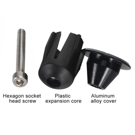 TOSEEK 1 Pair Mountain Bike Handlebar Grips Caps End Plug Aluminum Alloy Bicycle  Bar Ends Plug, 17.6-21.8mm Purple, 17.6-21.8mm Red, 17.6-21.8mm Black, 17.6-21.8mm Green, 17.6-21.8mm Grey, 17.6-21.8mm Gold, 17.6-21.8mm Blue