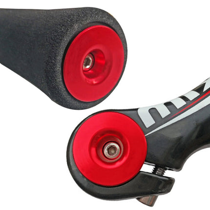 TOSEEK 1 Pair Mountain Bike Handlebar Grips Caps End Plug Aluminum Alloy Bicycle  Bar Ends Plug, 17.6-21.8mm Purple, 17.6-21.8mm Red, 17.6-21.8mm Black, 17.6-21.8mm Green, 17.6-21.8mm Grey, 17.6-21.8mm Gold, 17.6-21.8mm Blue