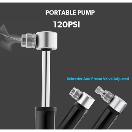 Manual Mini Portable Bicycle Aluminum Alloy Pump + Plastic glue-free tire patch + Tire lever, Inflator + Plastic glue-free tire patch + Tire lever Black, Inflator + Plastic glue-free tire patch + Tire lever Red