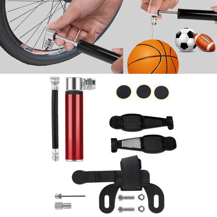 Manual Mini Portable Bicycle Aluminum Alloy Pump + Plastic glue-free tire patch + Tire lever, Inflator + Plastic glue-free tire patch + Tire lever  Silver, Inflator + Plastic glue-free tire patch + Tire lever Black                                      ...